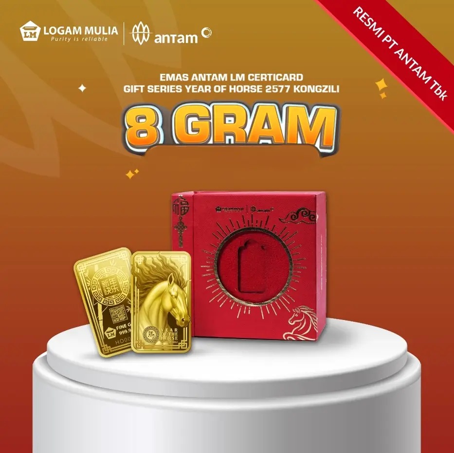Emas Batangan Imlek 2026 Year of The Horse - 8gr