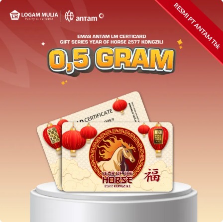 Emas Antam LM Gift Series Imlek 2026 Year of The Horse - 0,5 gr